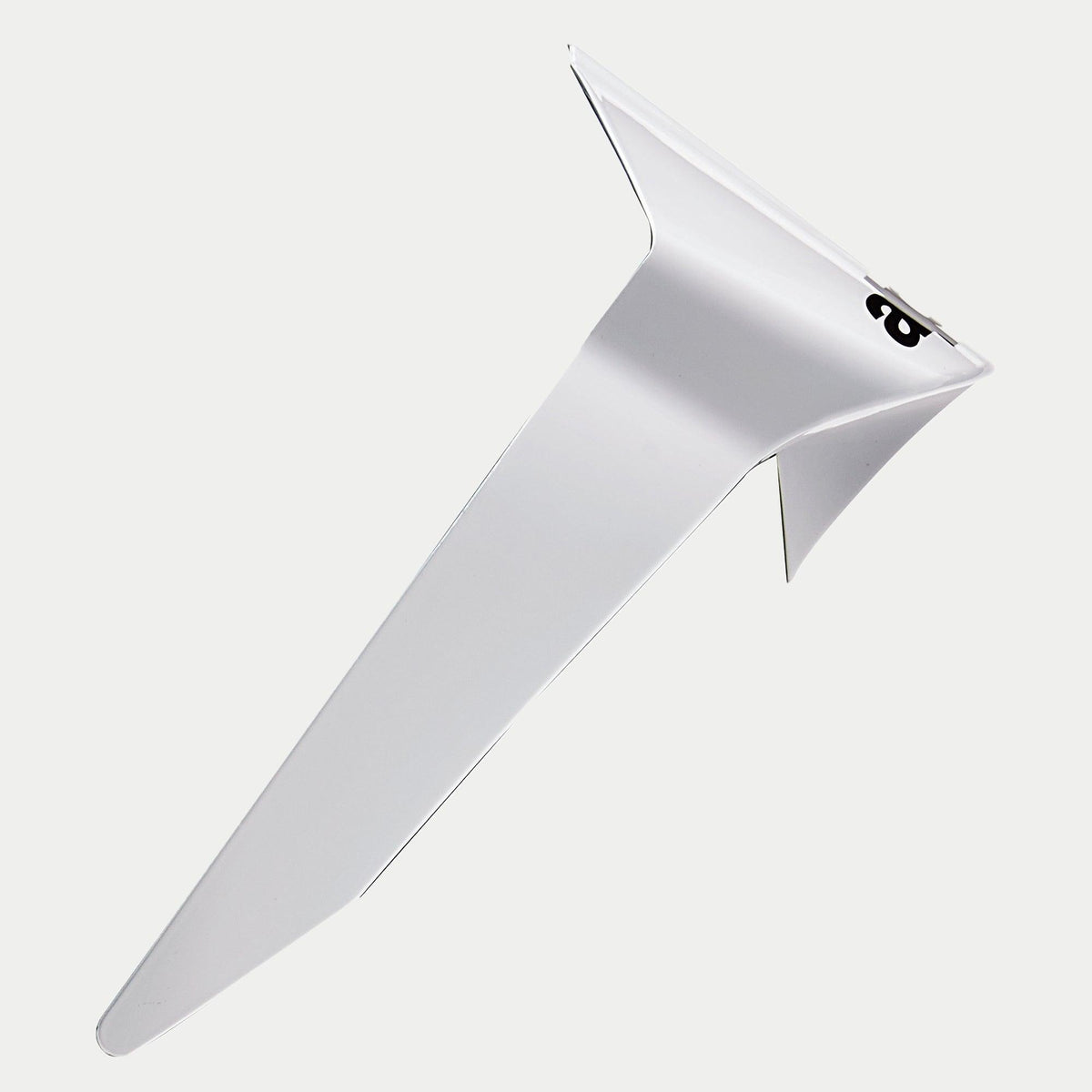 Spoiler Estándar Alpinestars Supertech R10 Solid, accesorio de repuesto para casco de moto, blanco brillante, diseño aerodinámico con logo negro, pieza de repuesto oficial para cascos S-R10