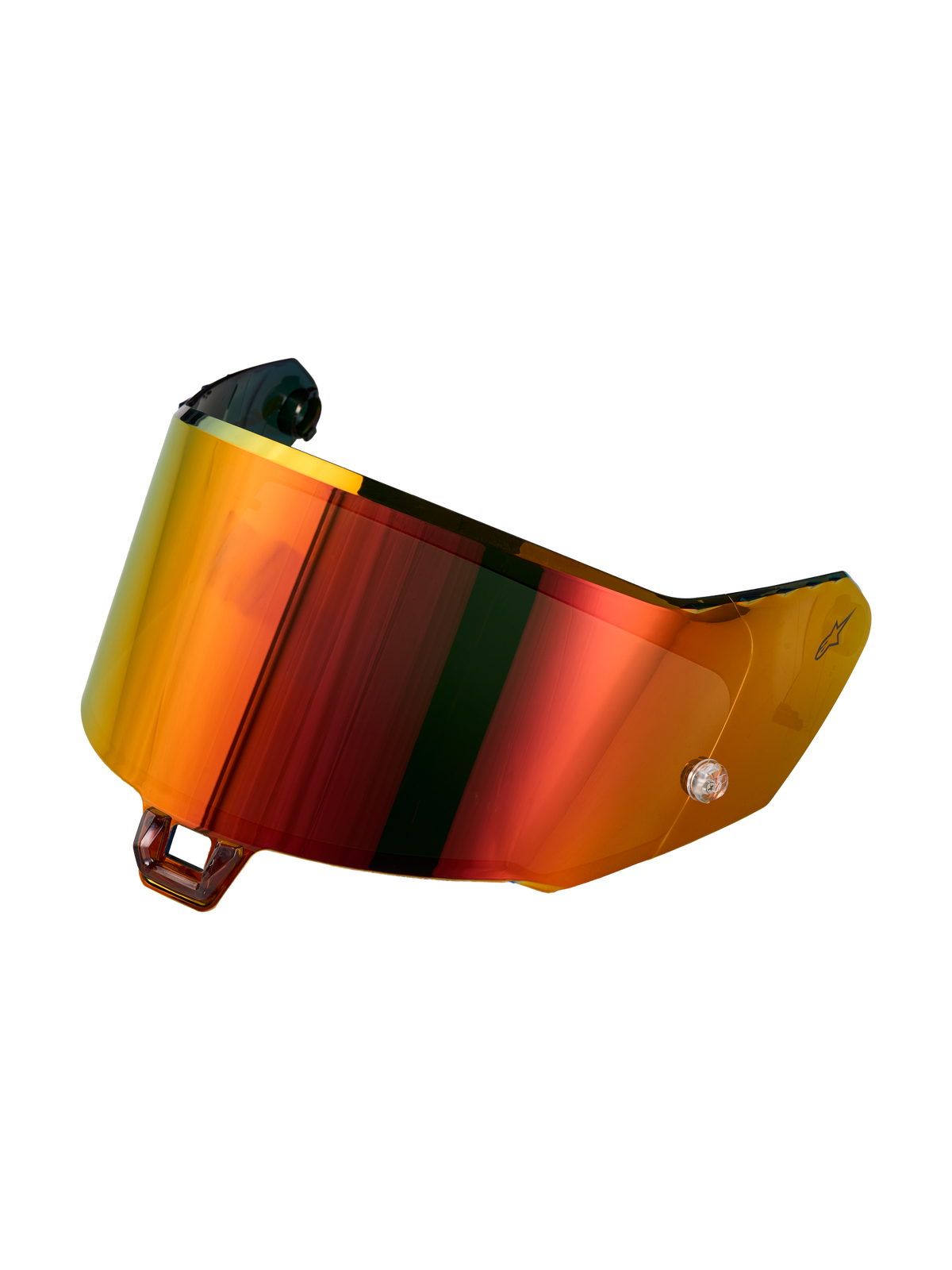 Alpinestars Supertech R-10/R-7 Absolute Vision Gen2.1-R, visera de repuesto para casco de moto, rojo espejado, policarbonato de calidad óptica, accesorio para conducción en circuito y carretera