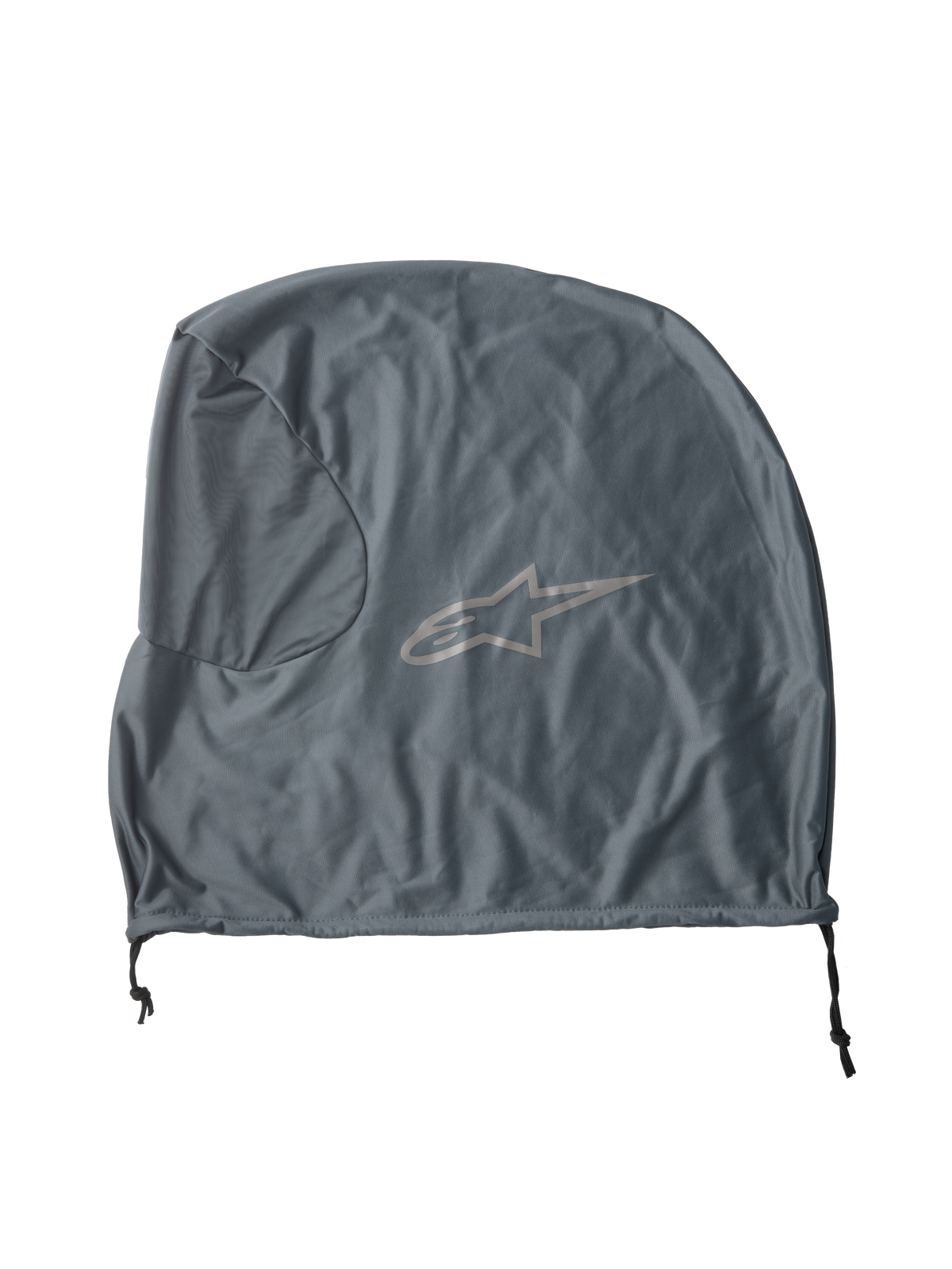 Alpinestars S-M7 Soft Bag, accesorio gris para casco, bolsa de almacenamiento de tela ligera, con el logotipo de la estrella de Alpinestars, cierre de cordón, diseñada para la protección de equipamiento de motocross