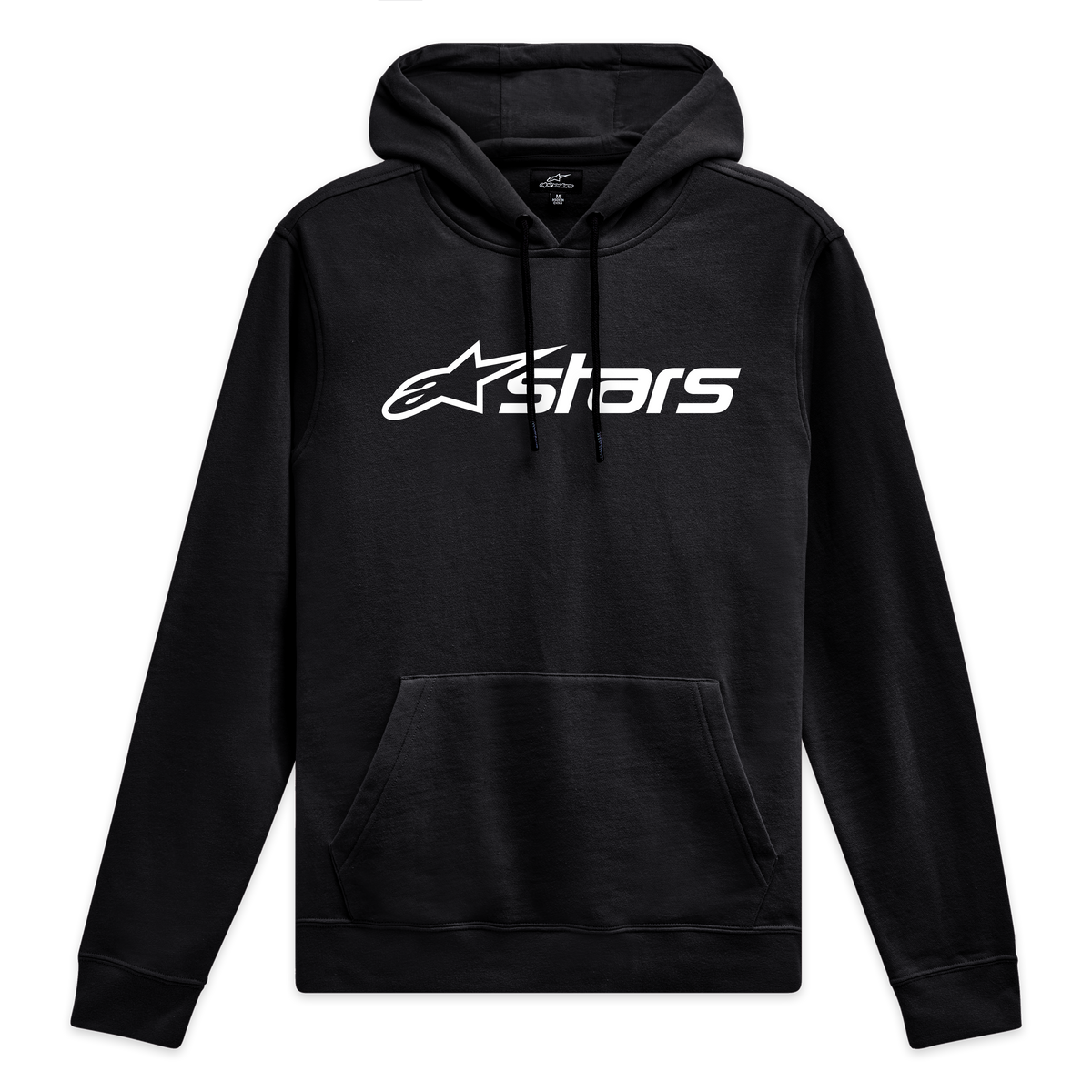 Alpinestars Sudadera Con Capucha Blaze V3, sudadera negra con capucha y logotipo Blaze 2.0 blanco en el pecho, ropa deportiva de estilo casual