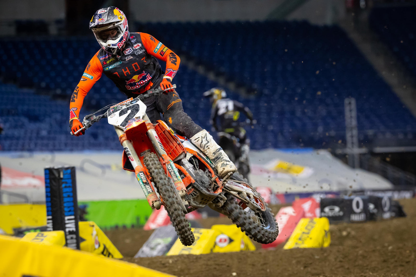 Cooper Webb en la búsqueda de la supremacía 450SX en Indianapolis Three, Indiana; Marvin Musquin tercero