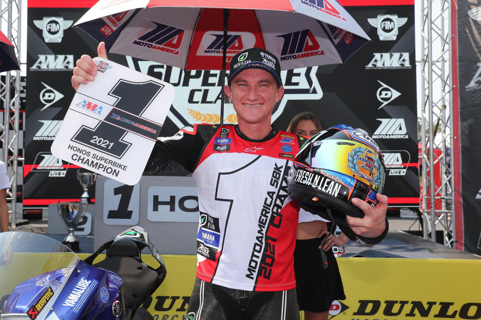 Jake Gagne es el rey de América después de que la victoria de la carrera doble lo ve terrestre Motoamerica Superbike Título en New Jersey Motorsports Park