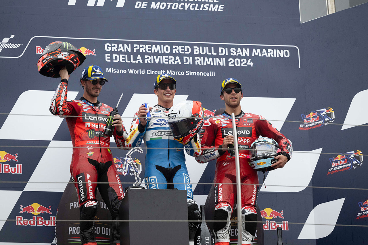 ALPINESTARS PODIUM LOCK-OUT AS DOMINANT MARC MARQUEZ WINS MOTOGP SAN MARINO GRAND PRIX AT MISANO, ITALY