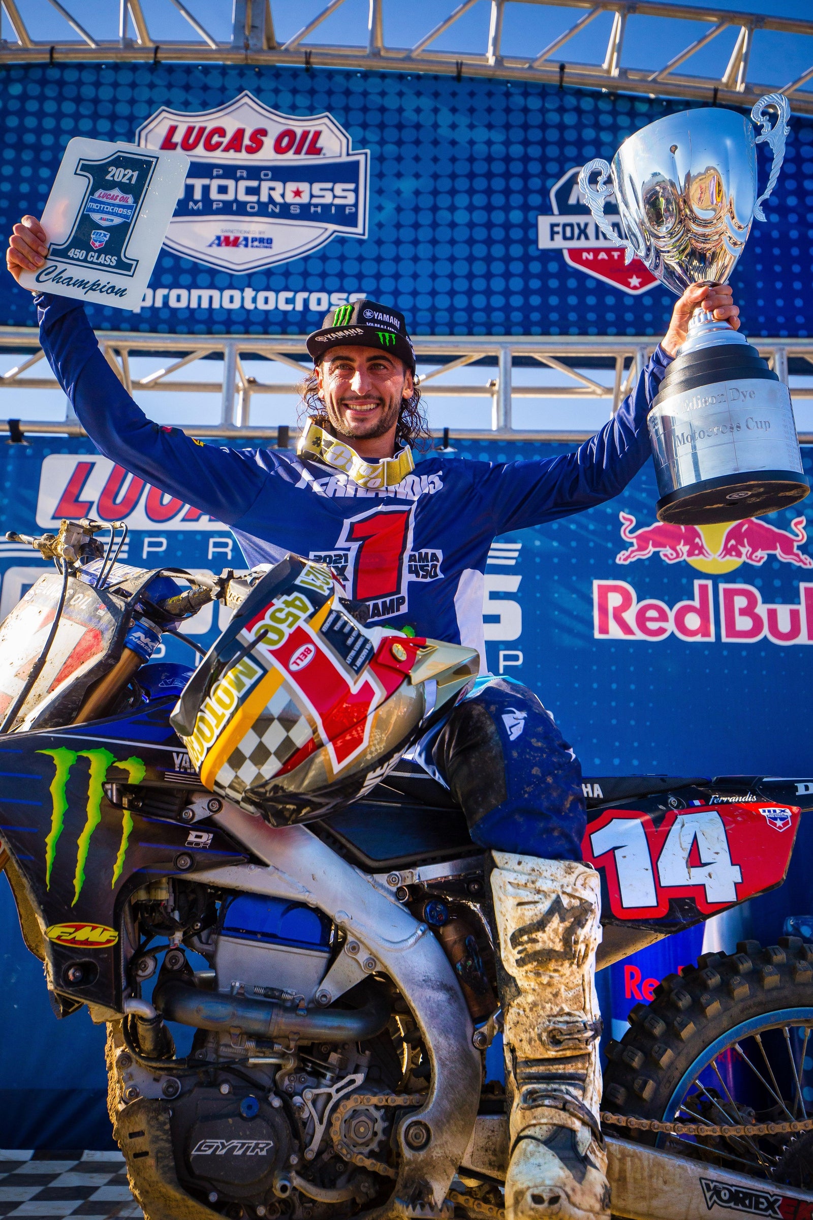 Dylan Ferrandis coronó el campeón de AMA 450 Pro Motocross en Pala, California