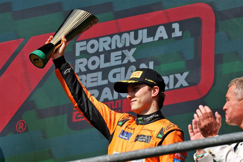 OSCAR PIASTRI LEADS THE ALPINESTARS F1 CHARGE IN BELGIAN GRAND PRIX AT SPA