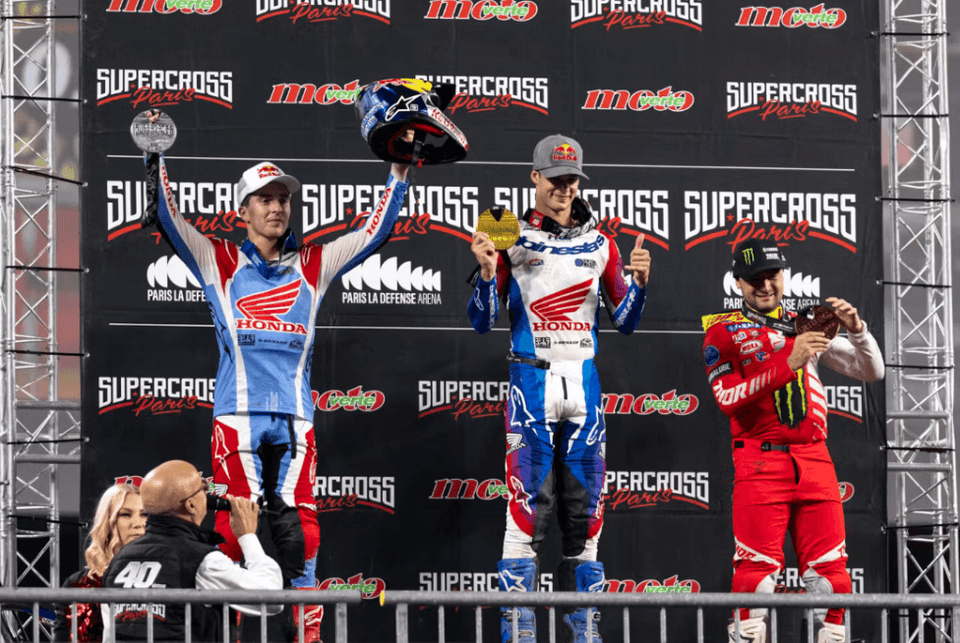 ALPINESTARS PODIUM LOCK-OUT AS JETT LAWRENCE WINS PARIS SUPERCROSS  SX-1 IN FRANCE