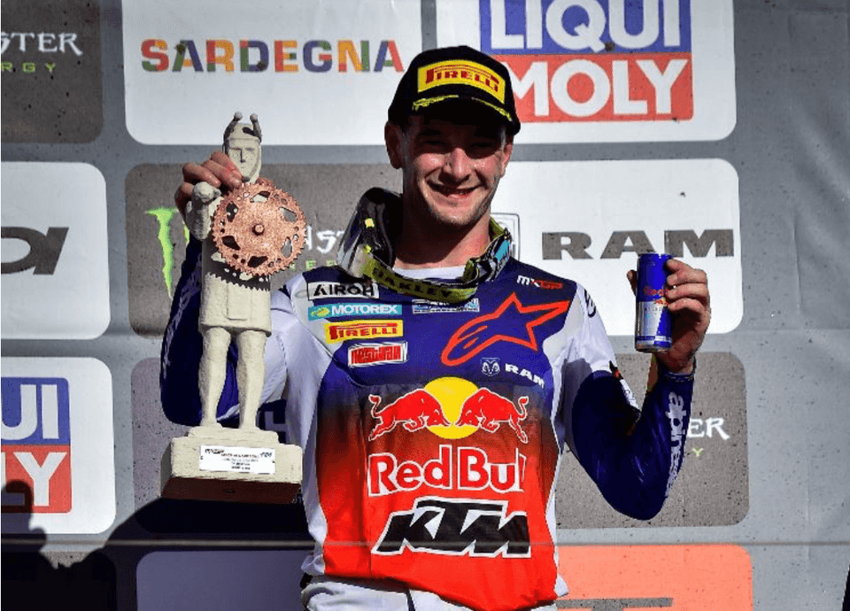 Jeffrey Herlings in the mix for MXGP victory in Sardegna, Italy