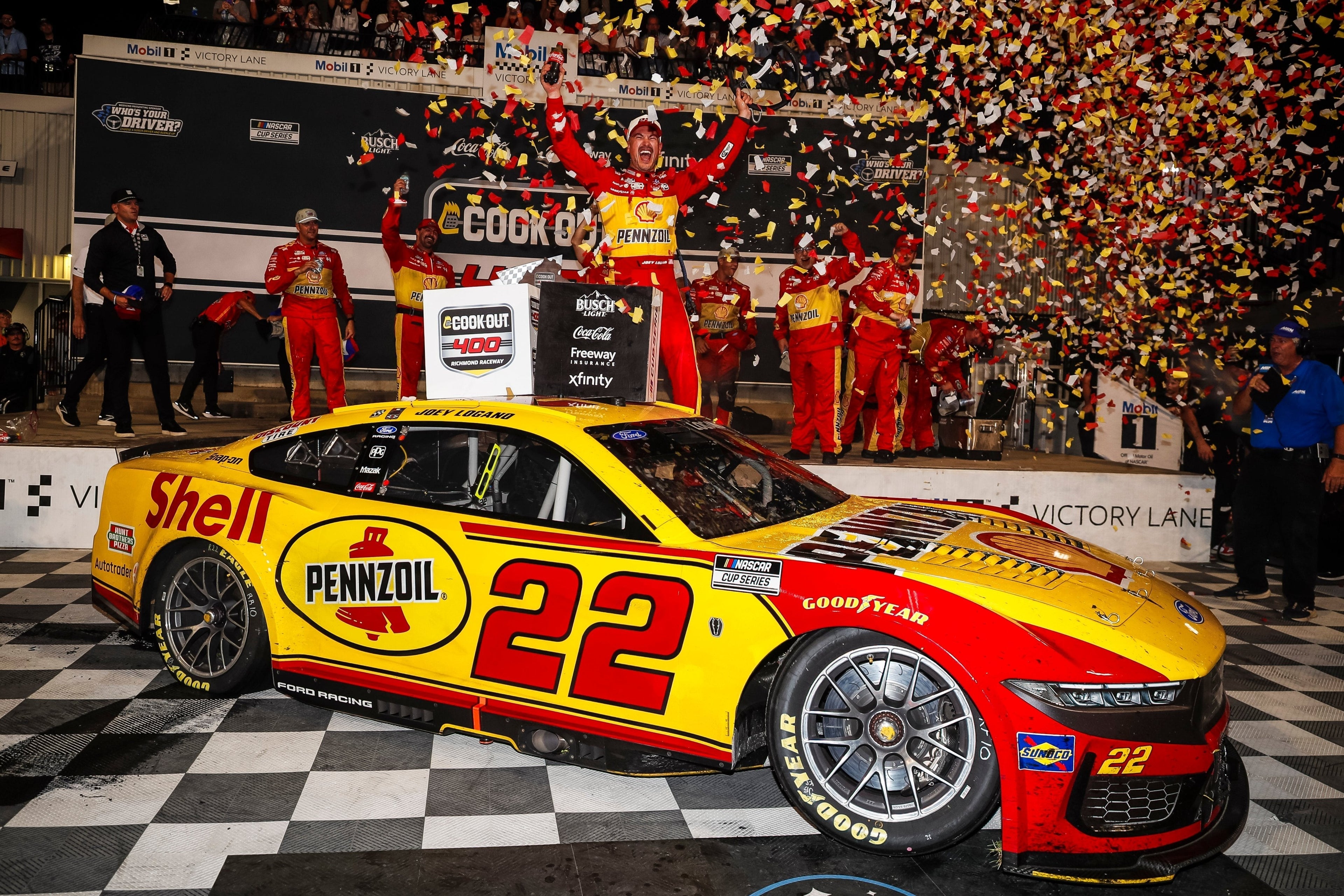 ALPINESTARS 1-2 AS JOEY LOGANO TASTES NASCAR CUP RACE SUCCESS AT RICHMOND RACEWAY, VIRGINIA