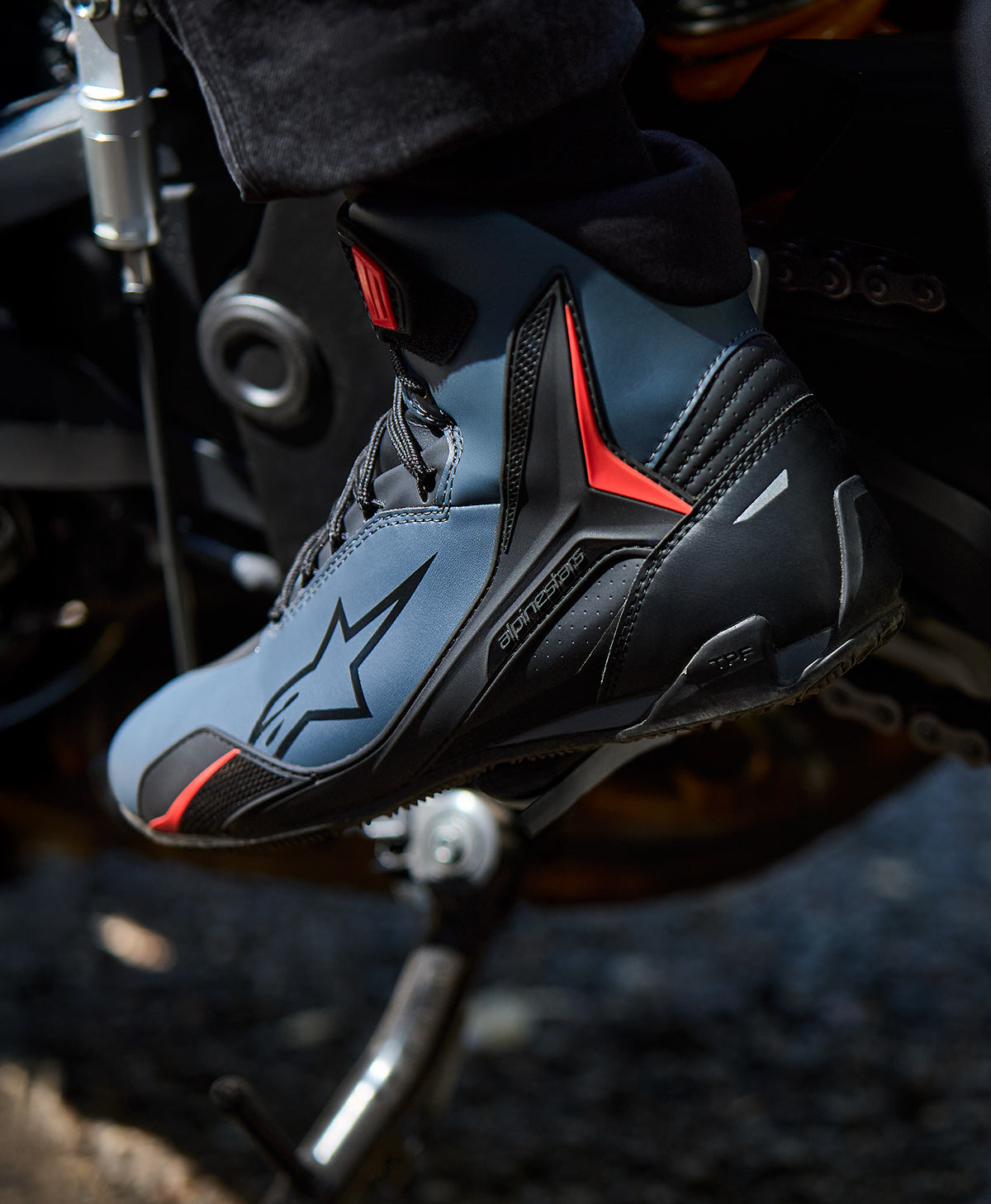 Man Motorcycle Footwear