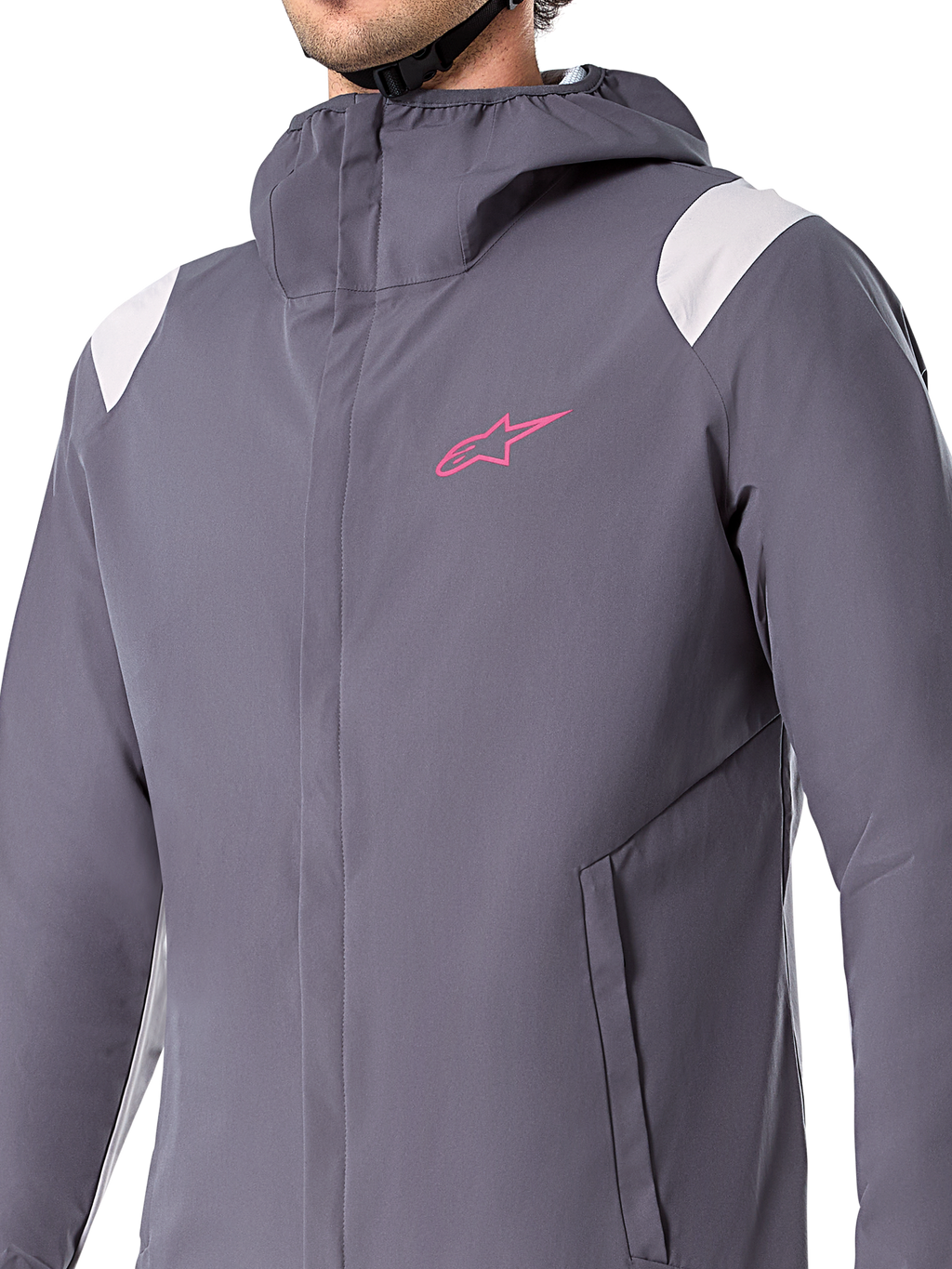 Chaqueta de lluvia Alpinestars A-Dura, chaqueta impermeable para ciclismo de montaña, gris titanio oscuro, diseño con capucha, manga larga, protección de alto rendimiento contra el clima para ciclismo todoterreno