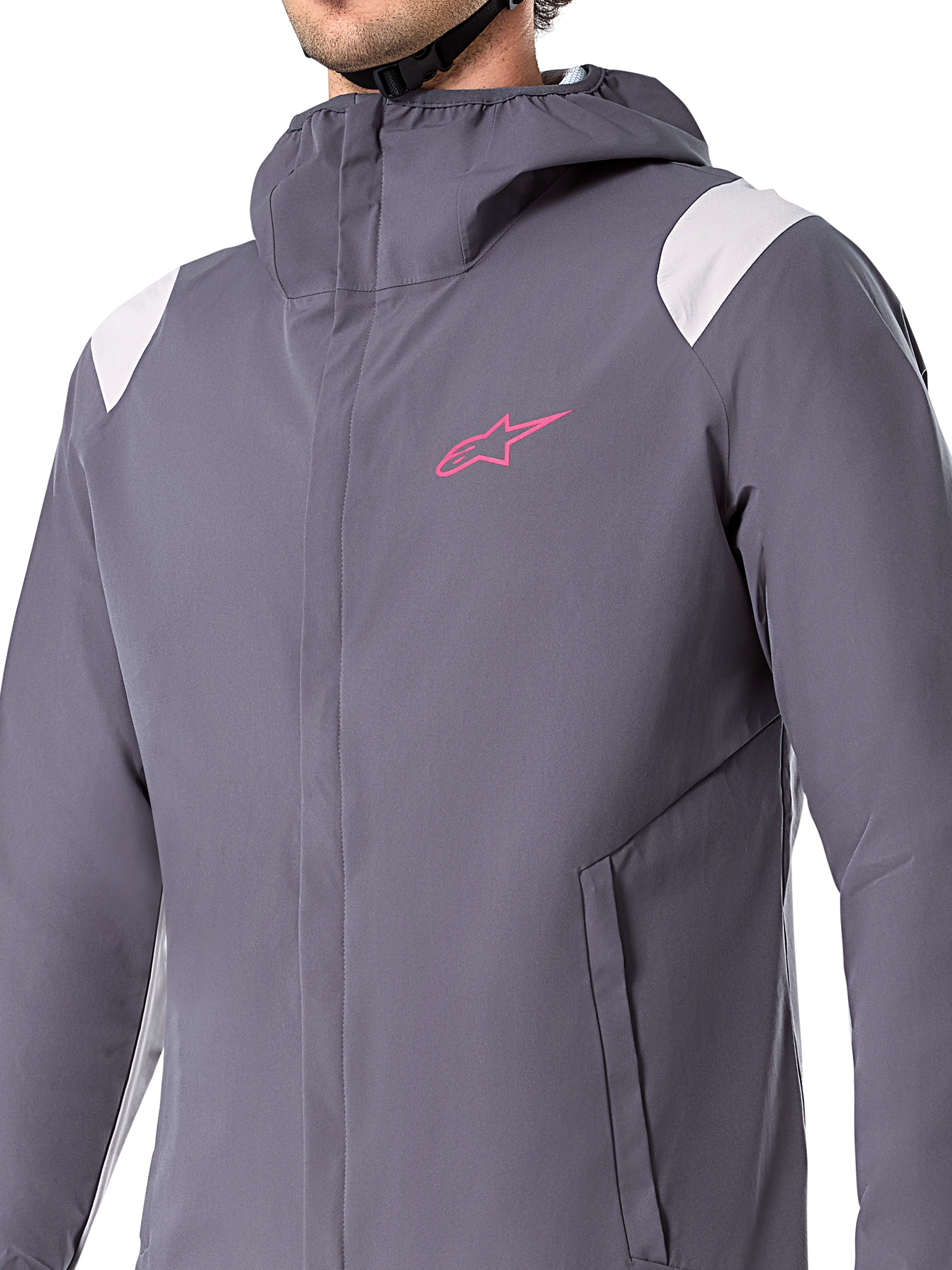 Chaqueta de lluvia Alpinestars A-Dura, chaqueta impermeable para ciclismo de montaña, gris titanio oscuro, diseño con capucha, manga larga, protección de alto rendimiento contra el clima para ciclismo todoterreno