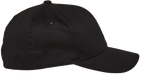 Alpinestars Corp Shift 2 Curved Brim, gorra de béisbol, negra, vista de perfil lateral, visera curva, corona estructurada con ojales, accesorio casual inspirado en el automovilismo