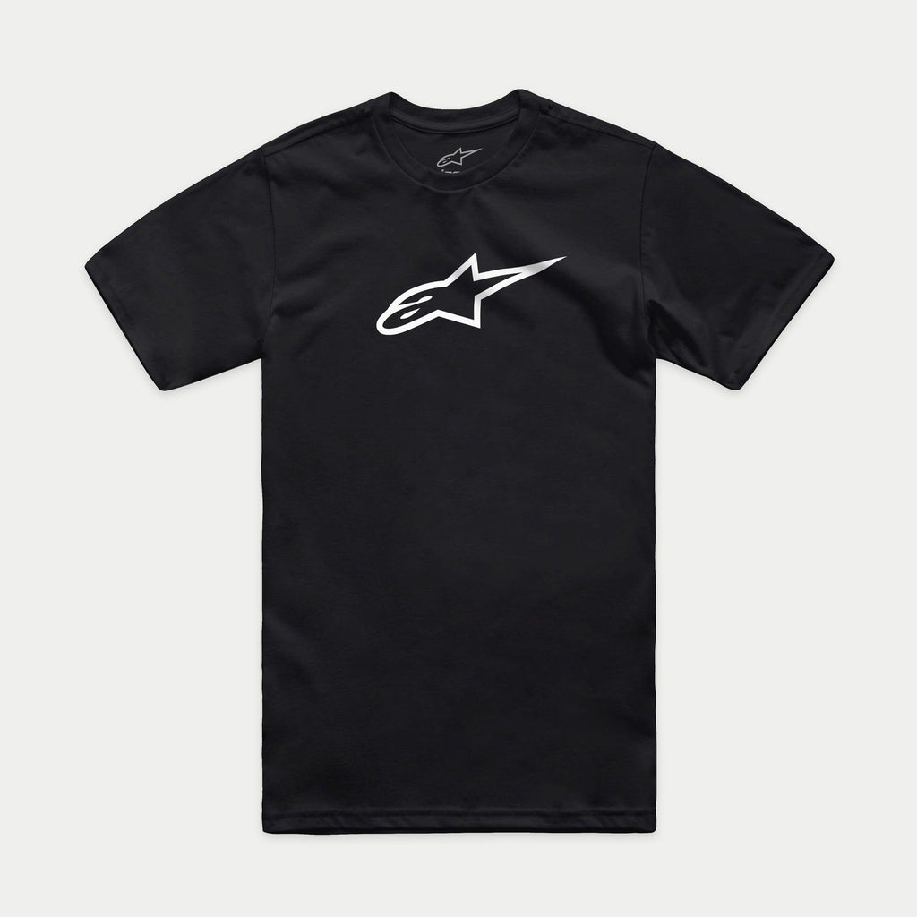 Alpinestars Ageless 2.0 CSF Tee, Short Sleeve T-Shirt, Black with White Ageless Logo, Casual Motorsport Sportswear
