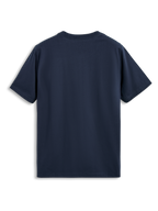 Alpinestars Blaze 2.0 CSF Tee, camiseta de manga corta, azul marino, vista posterior, diseño casual inspirado en el automovilismo