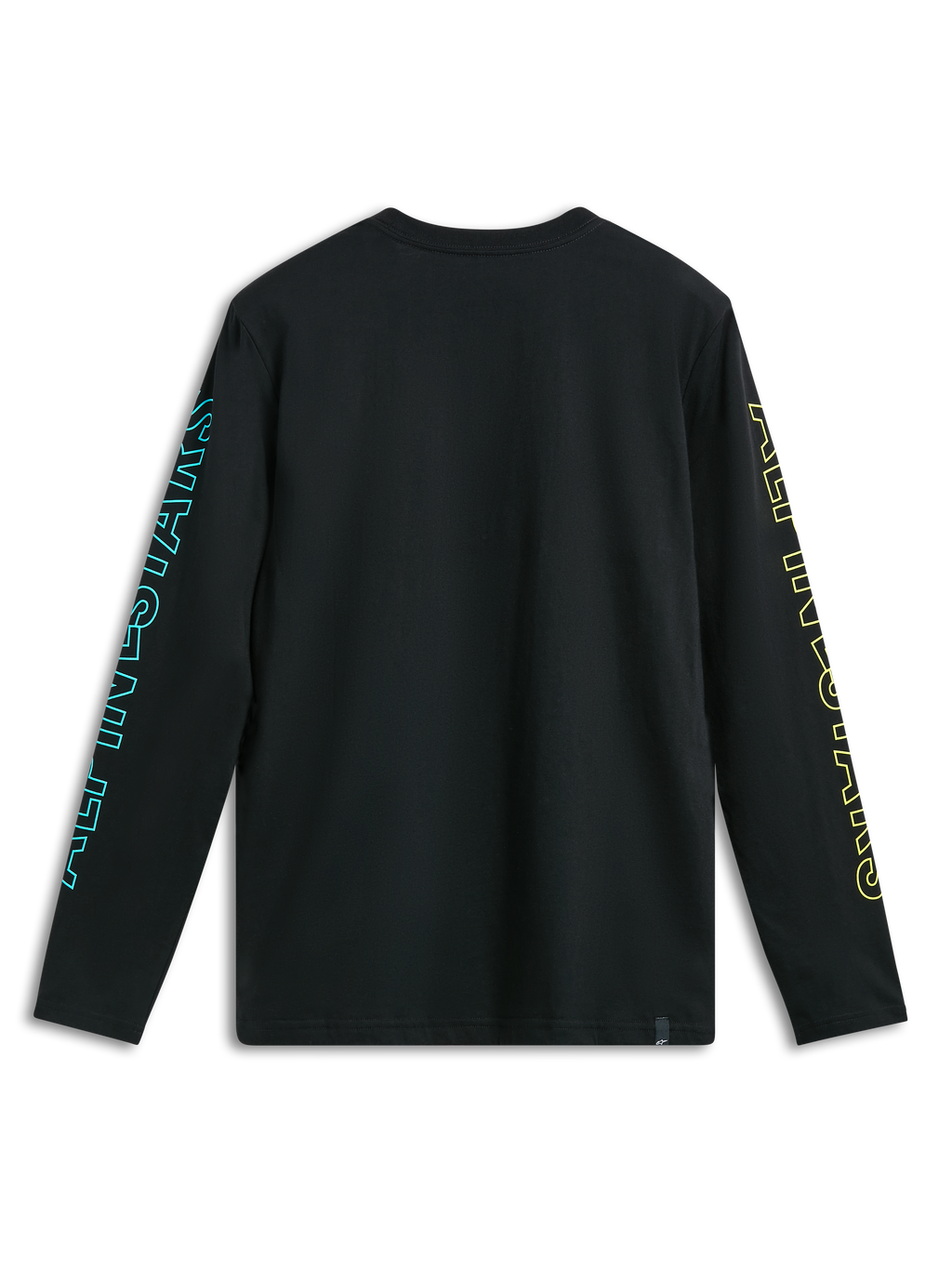 Alpinestars Ayess Csf T-Shirt, Black long-sleeve sportswear tee, back view showing printed sleeve graphics