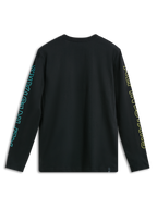 Alpinestars Ayess Csf T-Shirt, Black long-sleeve sportswear tee, back view showing printed sleeve graphics