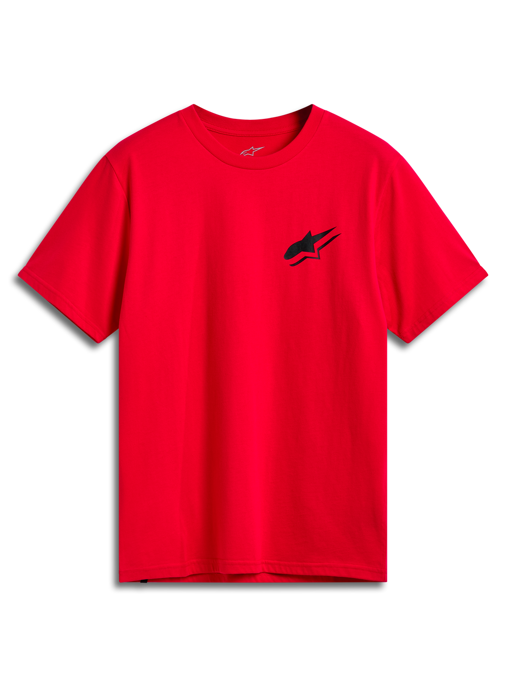 Camiseta Alpinestars Formulate CSF, camiseta de manga corta, roja, pequeño logo negro de Astars en el pecho, estilo casual motorsport streetwear