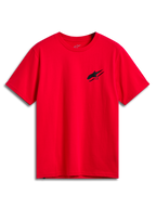 Camiseta Alpinestars Formulate CSF, camiseta de manga corta, roja, pequeño logo negro de Astars en el pecho, estilo casual motorsport streetwear