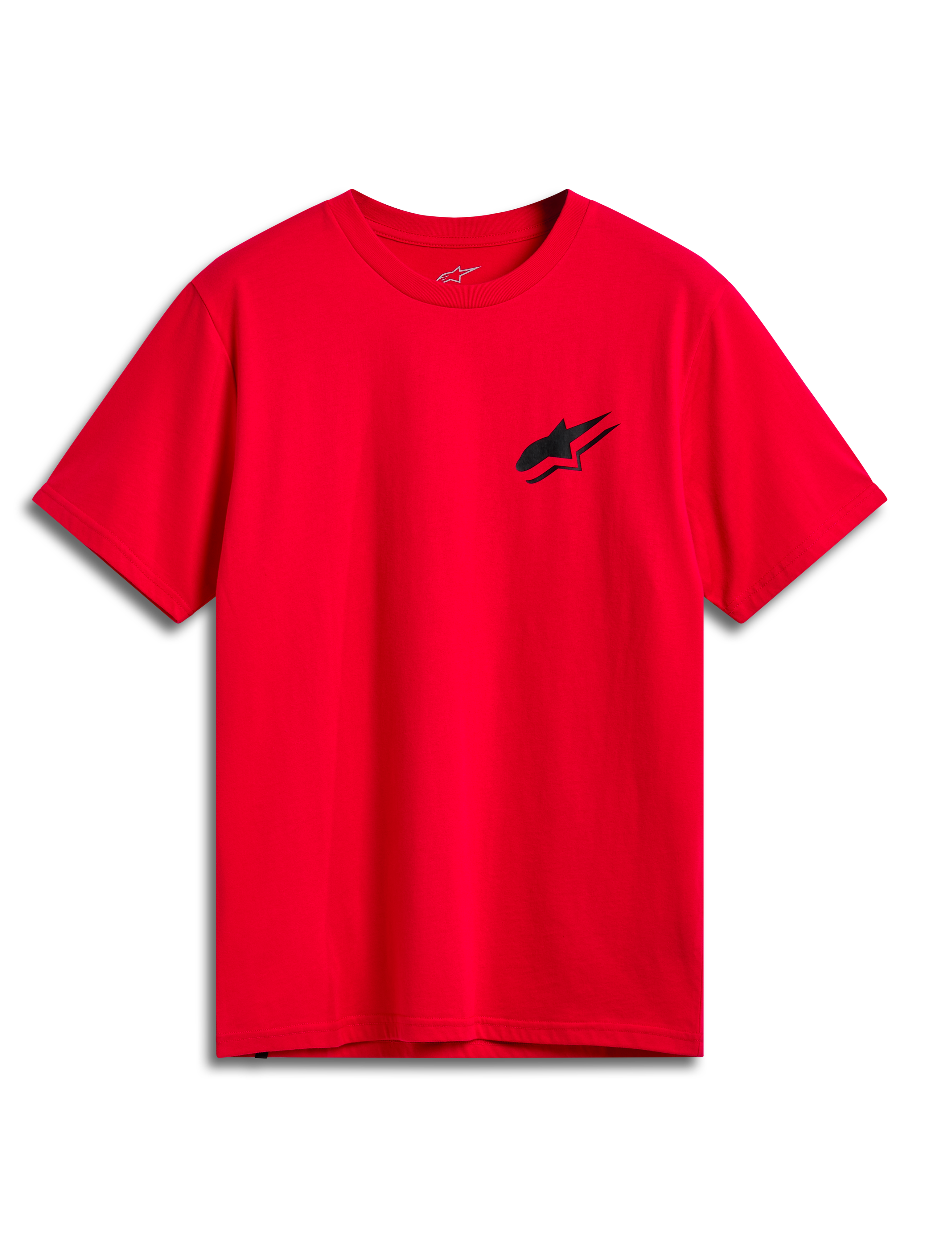Camiseta Alpinestars Formulate CSF, camiseta de manga corta, roja, pequeño logo negro de Astars en el pecho, estilo casual motorsport streetwear