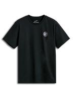 Alpinestars Dot Carbon CSF Tee, camiseta de mangas cortas negra con logotipo gráfico de aspecto de fibra de carbono en el pecho