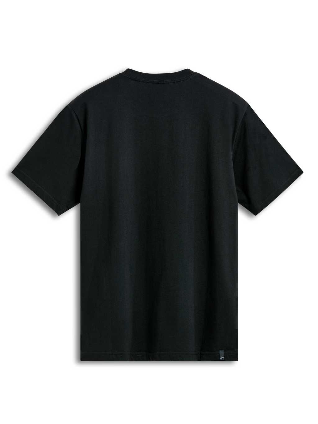 Alpinestars Dot Carbon CSF T-Shirt, camiseta de mangas cortas negra, vista trasera con etiquetado externo