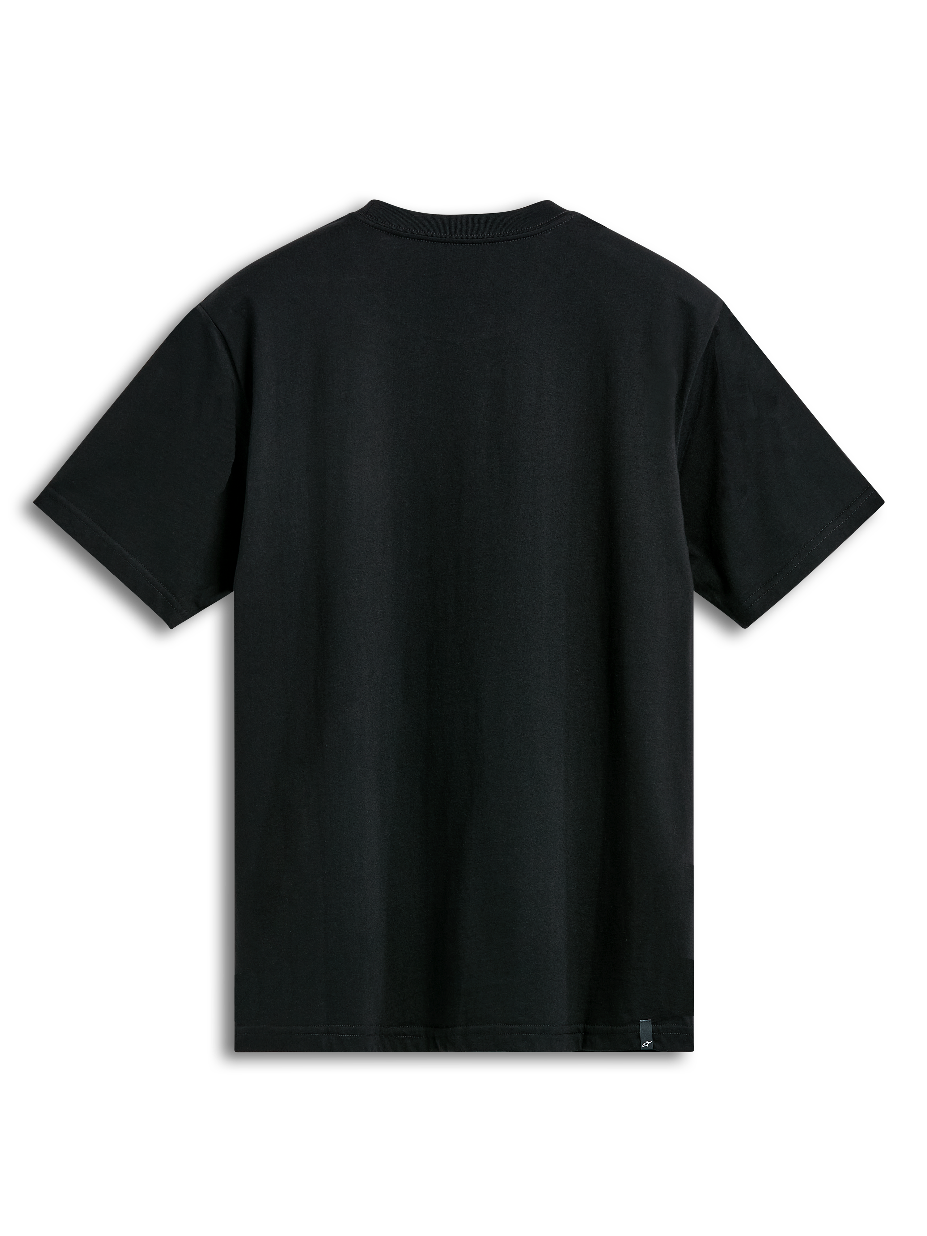 Alpinestars Dot Carbon CSF T-Shirt, camiseta de mangas cortas negra, vista trasera con etiquetado externo