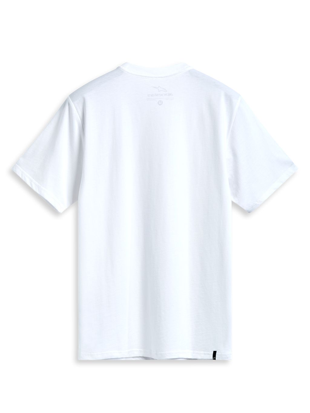 Alpinestars Prevail CSF T-Shirt, camiseta de manga corta blanca, vista posterior que muestra un diseño liso