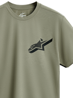 Alpinestars Attrition Performance Tee, camiseta de manga corta, verde claro, logo Astars negro con patrón texturizado en el pecho, tejido de rendimiento sostenible que absorbe la humedad