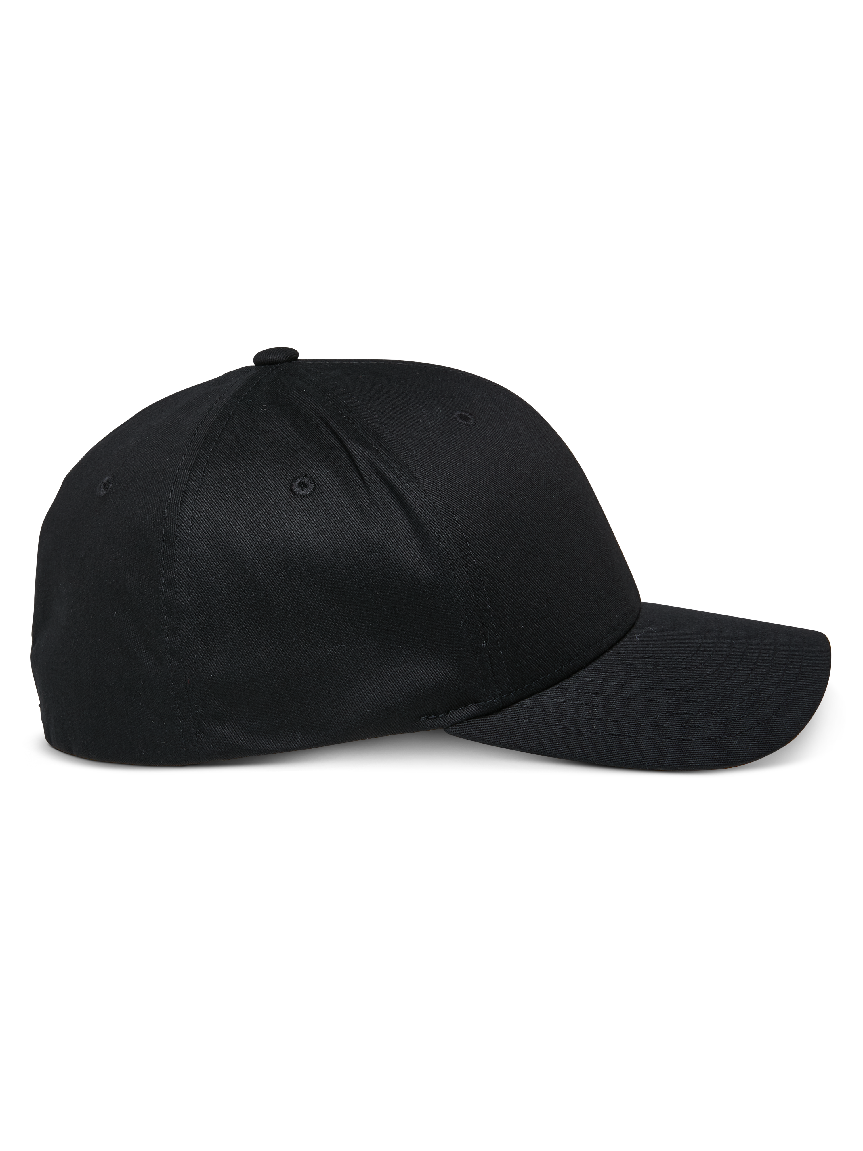Gorra Share de Alpinestars, gorra de béisbol con visera curva, color negro, perfil lateral, corona estructurada, ropa deportiva casual inspirada en el automovilismo
