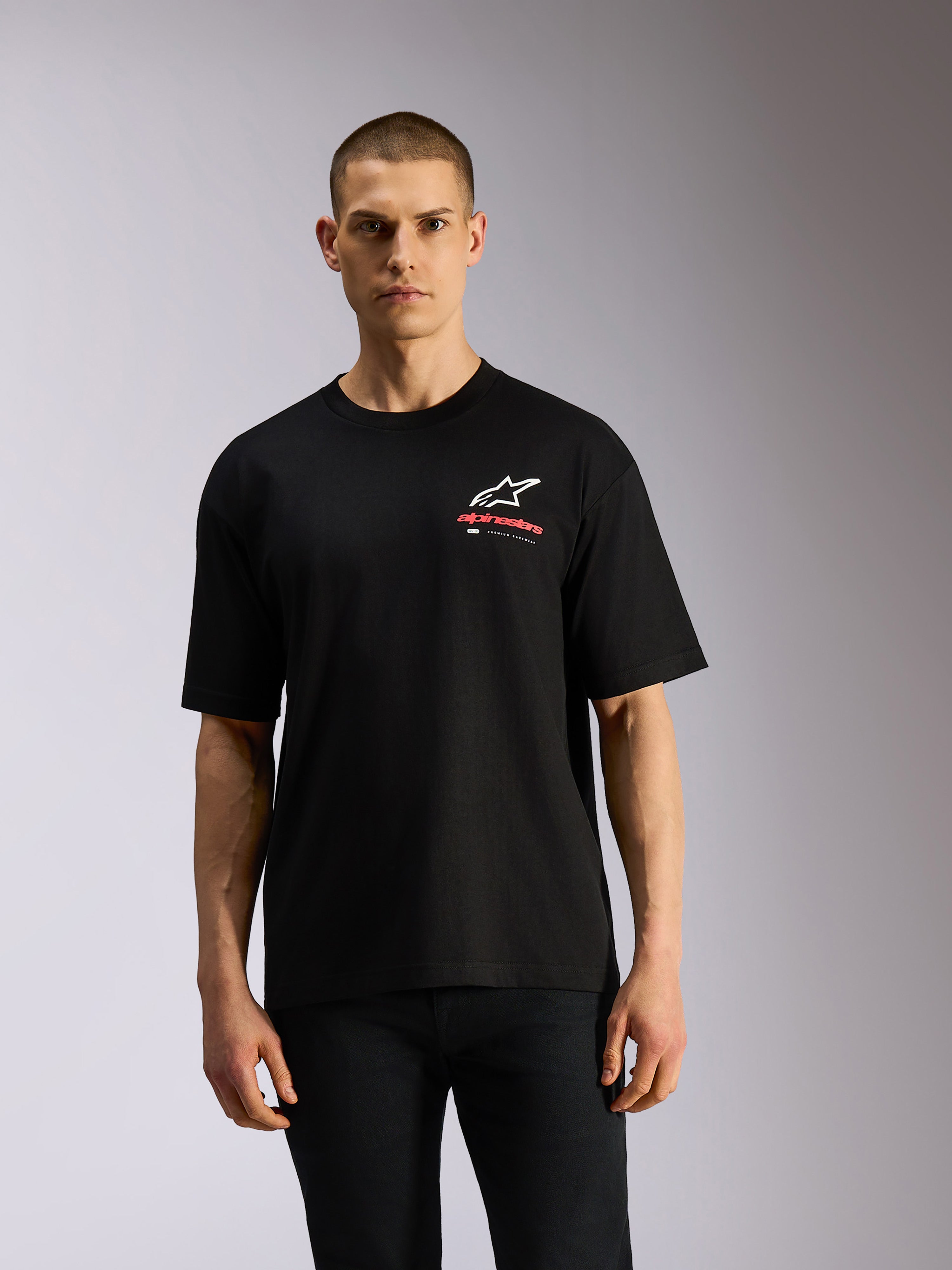 Overhang Oversized CSF - Black Sportswear Tee | Alpinestars®