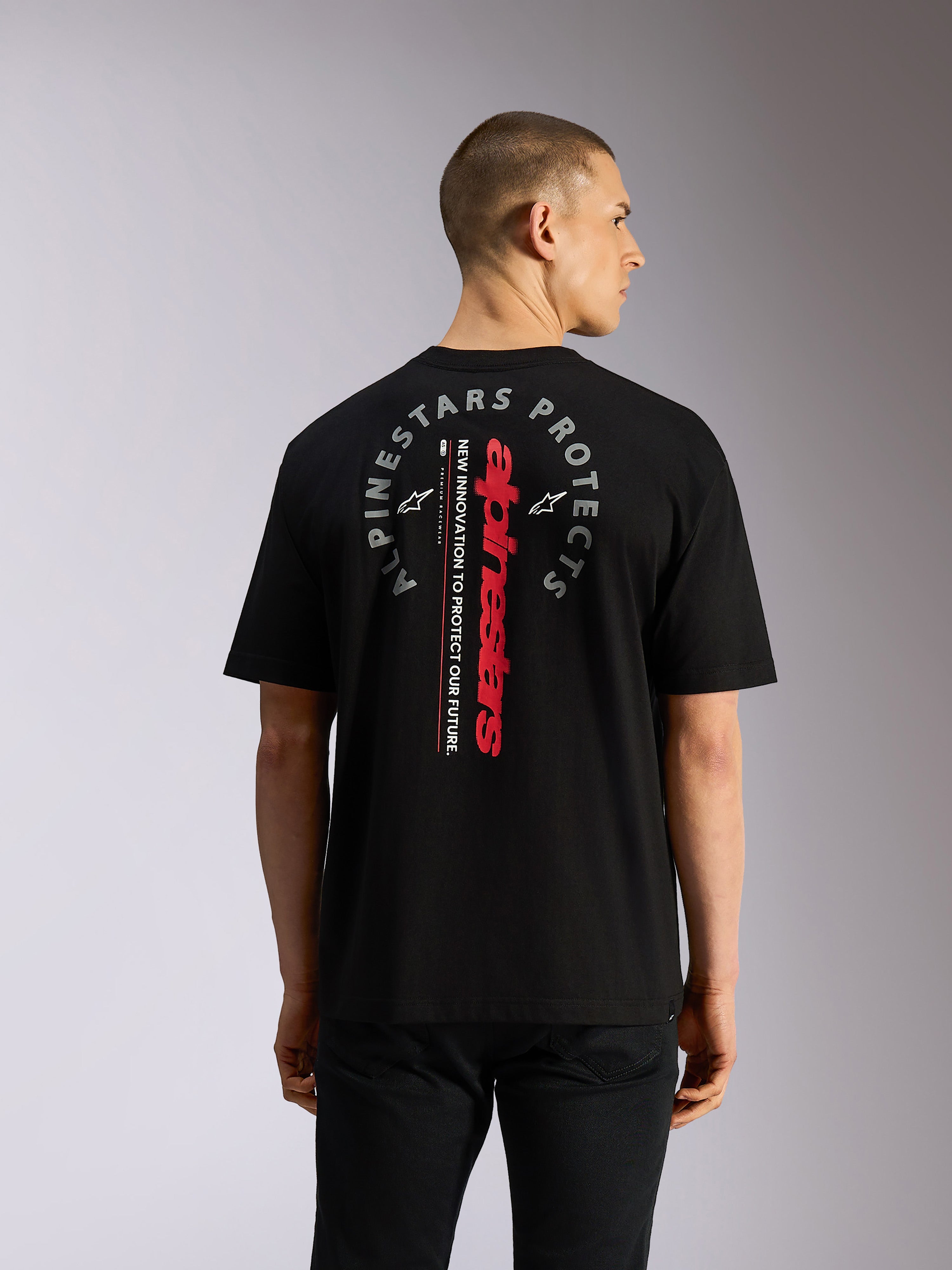 Overhang Oversized CSF - Black Sportswear Tee | Alpinestars®