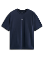 Alpinestars Focused Oversized CSF Tee, Short Sleeve T-Shirt, Navy Blue, small white Astars logo on the center chest, relaxed oversized fit, Casual Sportswear