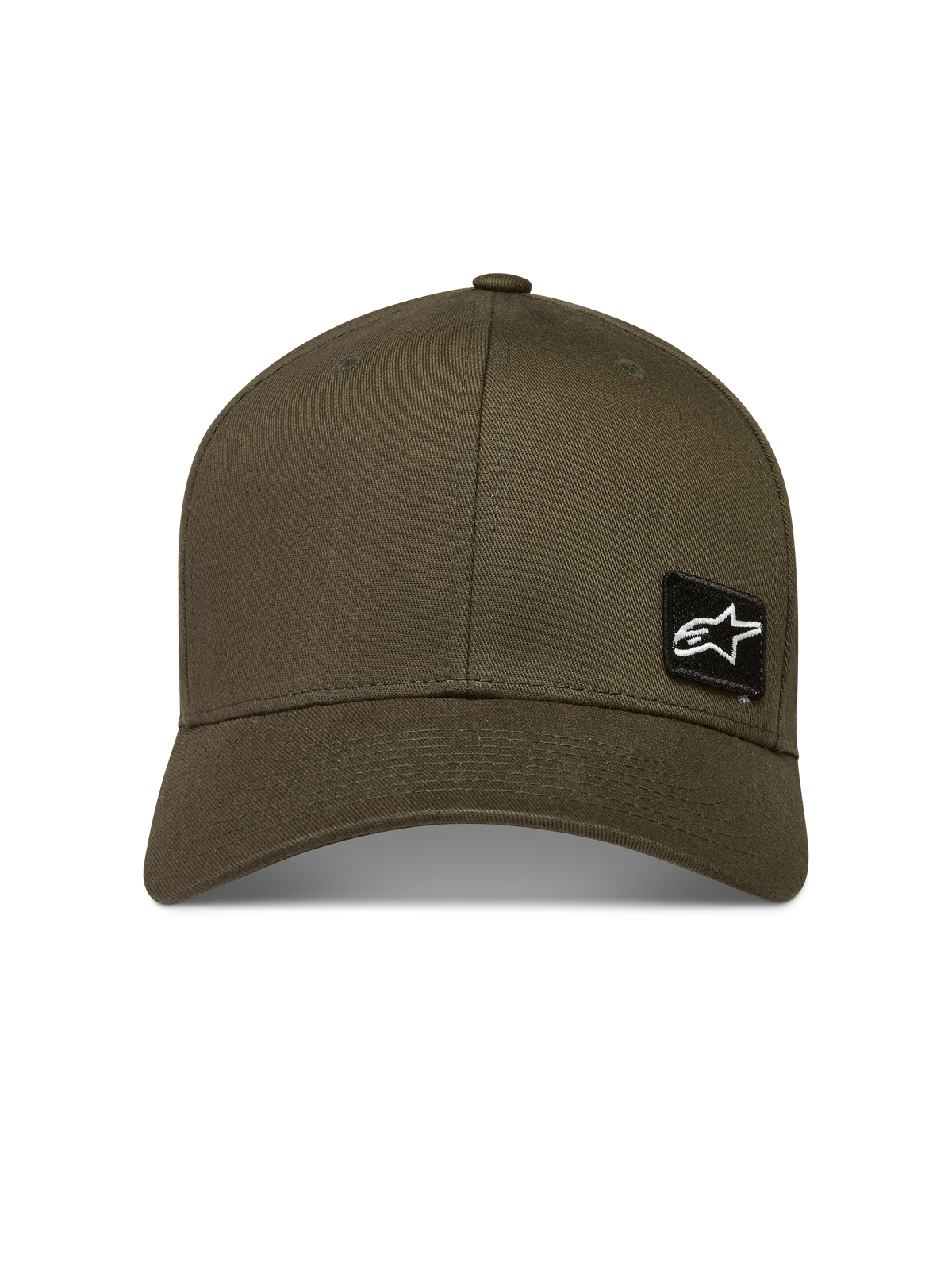 Alpinestars Pivot, gorra de estilo de vida deportivo en verde militar, tejido de sarga con visera curva y parche con logo