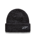 Alpinestars Unload Rib Cuff Gorro, gorro de punto deportivo en gris carbón melange con parche del logotipo Astar blanco