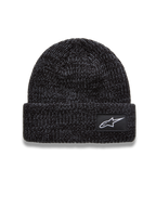 Alpinestars Unload Rib Cuff Gorro, gorro de punto deportivo en gris carbón melange con parche del logotipo Astar blanco
