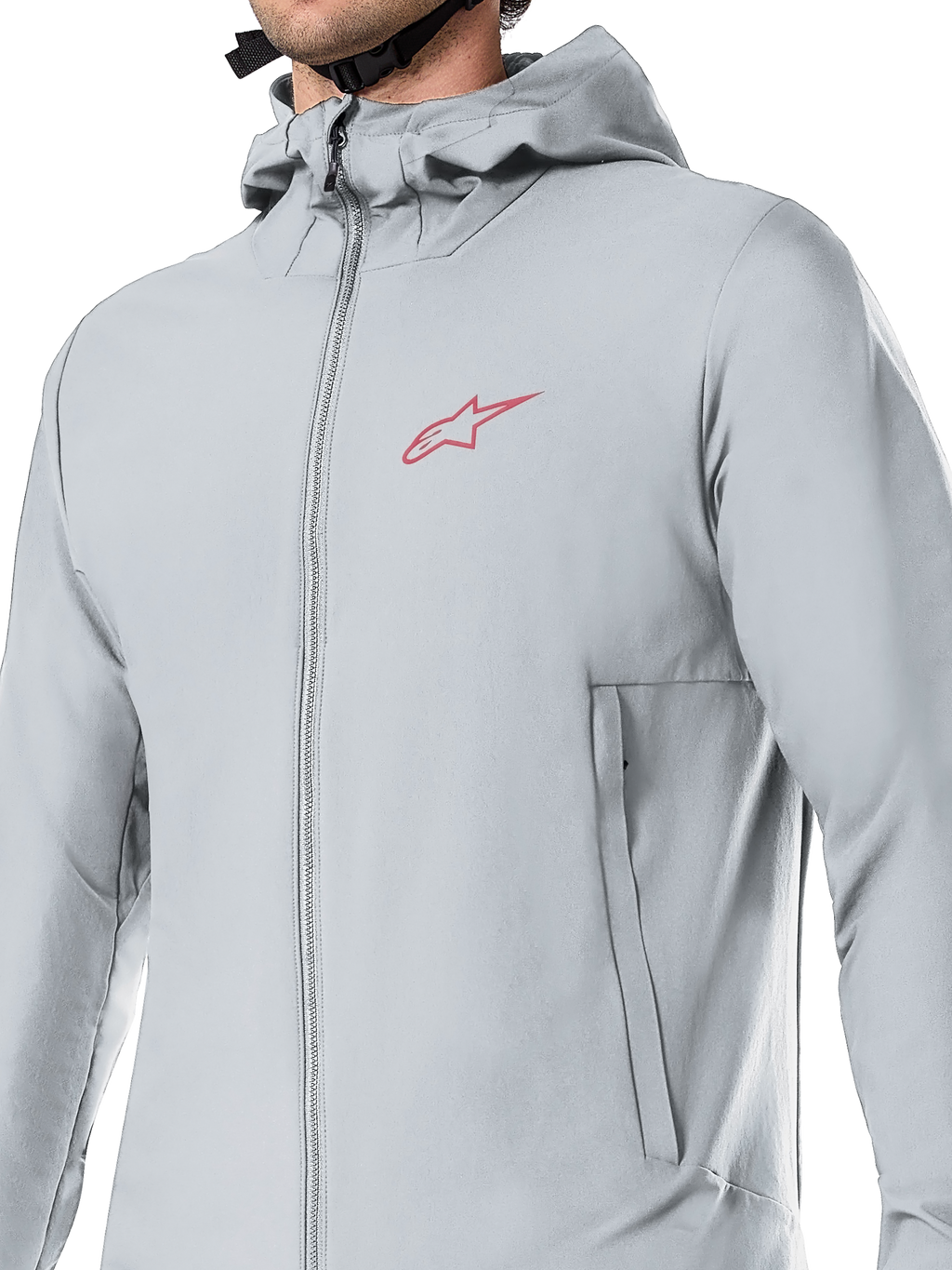 Alpinestars A-Dura Thermal Jacket, chaqueta de ciclismo, gris titanio, con capucha forrada de vellón y bolsillos con cremallera, aislamiento PrimaLoft ligero para ciclismo de montaña y conducción todoterreno en climas fríos