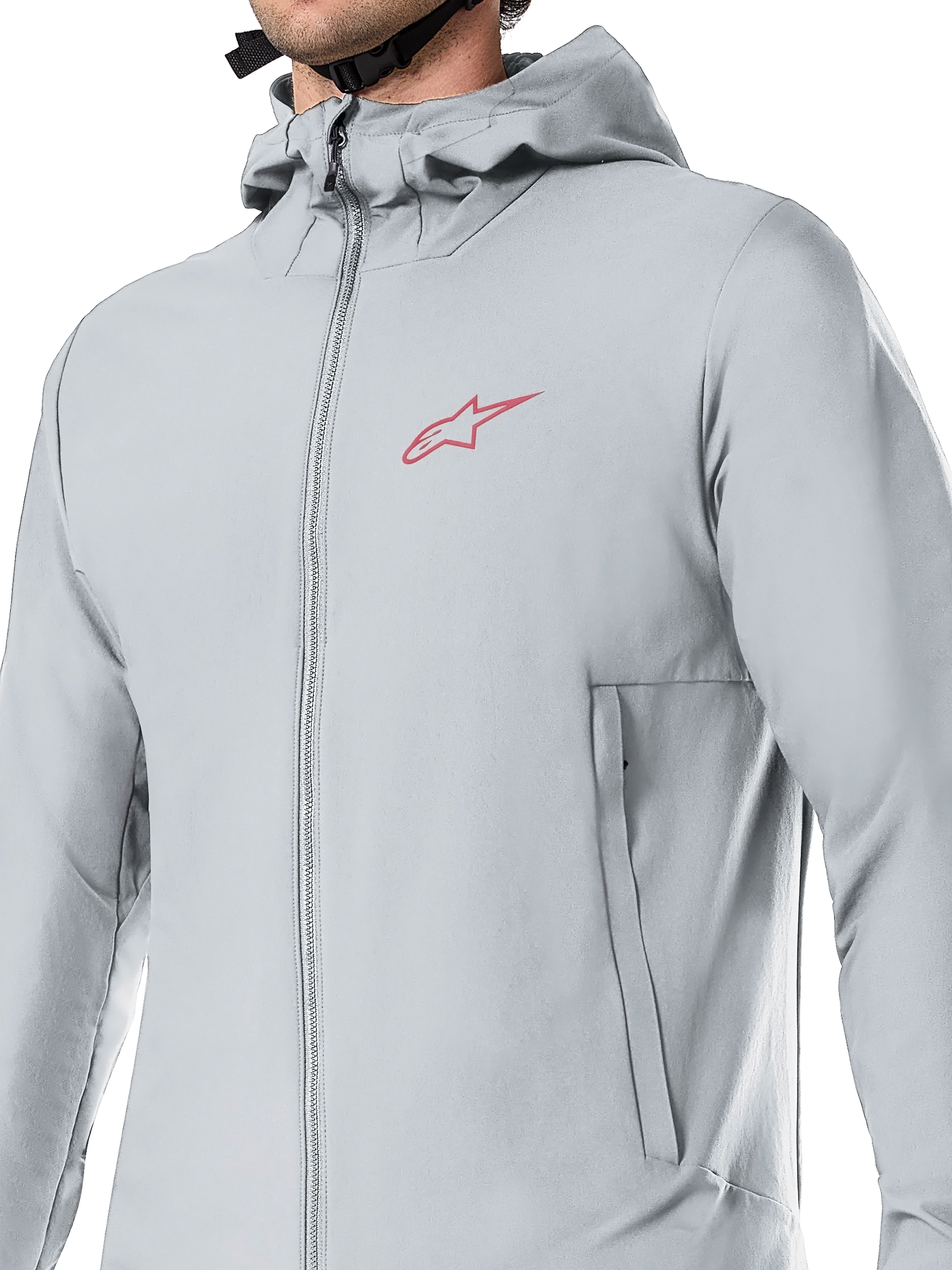 Alpinestars A-Dura Thermal Jacket, chaqueta de ciclismo, gris titanio, con capucha forrada de vellón y bolsillos con cremallera, aislamiento PrimaLoft ligero para ciclismo de montaña y conducción todoterreno en climas fríos