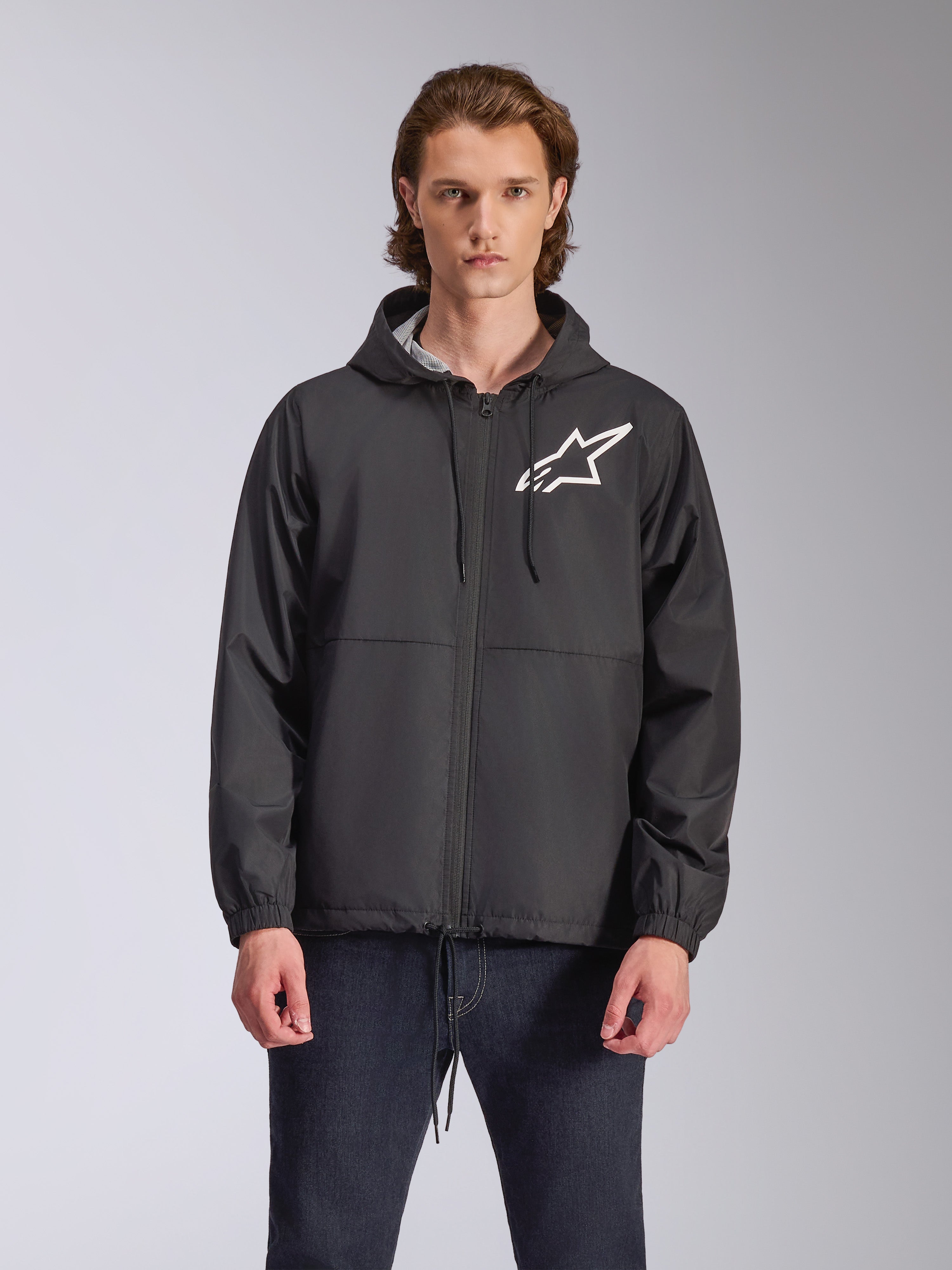 Speeder Chromium - Chaqueta Cortavientos Negro | Alpinestars®