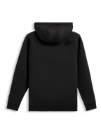 Alpinestars Harken Hoodie, sudadera con capucha de forro polar, negro, vista posterior, con puños y dobladillo de canalé, ropa urbana casual inspirada en el motorsport