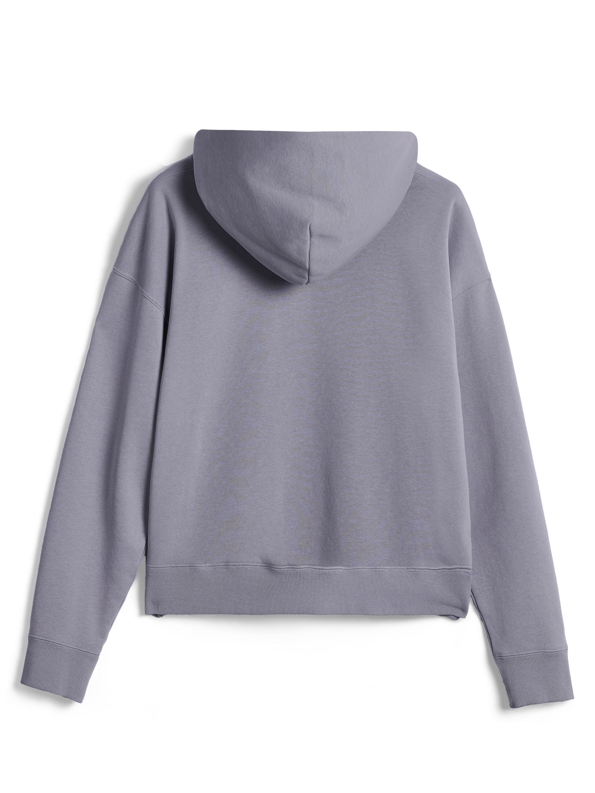 Alpinestars Essentials Ageless Hoodie, casual streetwear, Silver, back view of long-sleeve pullover, featuring ribbed cuffs and hem, clean minimalist design with garment stone wash finish