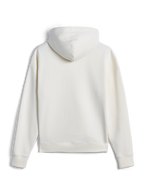 Alpinestars Essentials Ageless Hoodie, vista posterior de sudadera casual con capucha en blanco roto, corte relajado con puños y dobladillo acanalados, estética minimalista y limpia para la comodidad diaria