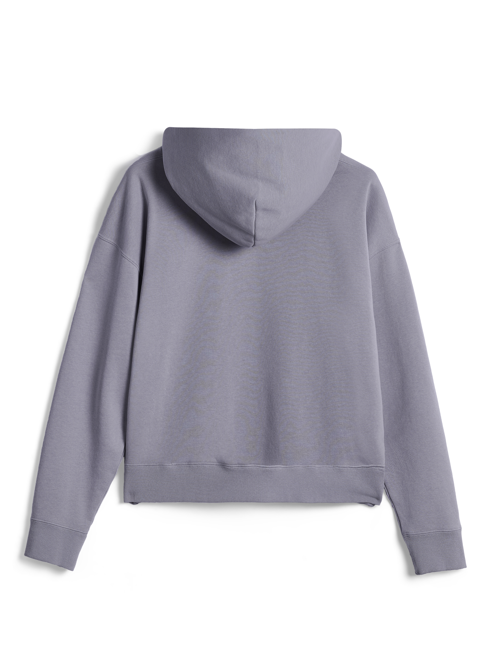 Sudadera con capucha y cremallera Alpinestars Essentials Ageless, vista trasera, plateado, streetwear casual de forro polar, ajuste relajado, puños y dobladillo acanalados, acabado de lavado a la piedra