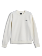Alpinestars Essentials Ageless Crew, sudadera de cuello redondo, Blanco Roto, pequeño logotipo de Alpinestars negro en el pecho, cuello, puños y dobladillo acanalados, ropa urbana casual inspirada en el automovilismo