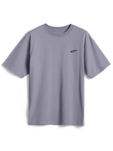 Alpinestars Essentials Ageless SS Tee, camiseta de manga corta, color plata, pequeño logotipo negro de Astars en el pecho, ropa urbana casual de algodón orgánico con un ajuste relajado