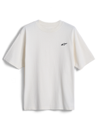 Alpinestars Essentials Ageless SS Tee, camiseta de manga corta, blanco roto, pequeño logo de estrella de Alpinestars negro en el pecho, ropa urbana casual inspirada en el automovilismo
