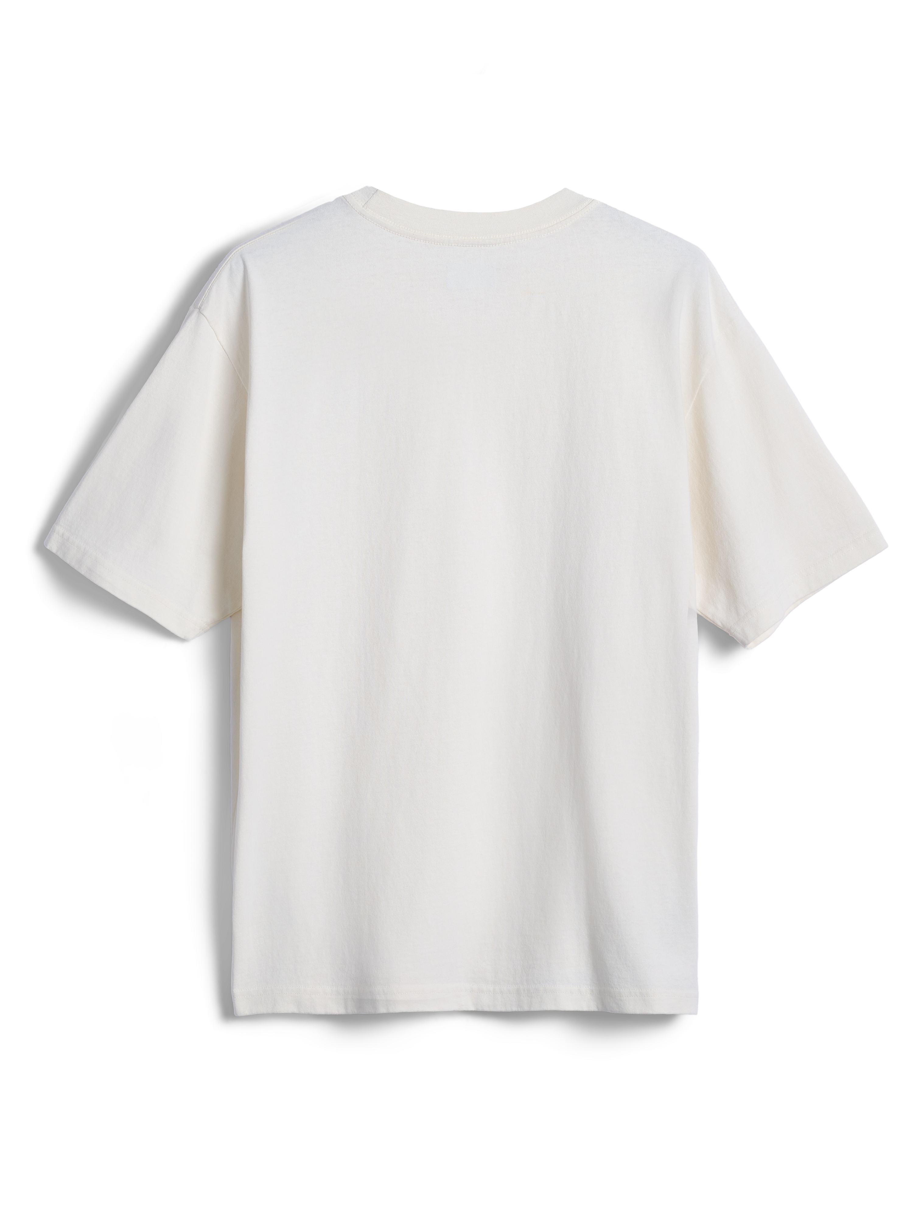 Alpinestars Essentials Ageless SS Tee, camiseta de manga corta, blanco roto, vista trasera lisa, ajuste relajado, ropa deportiva casual