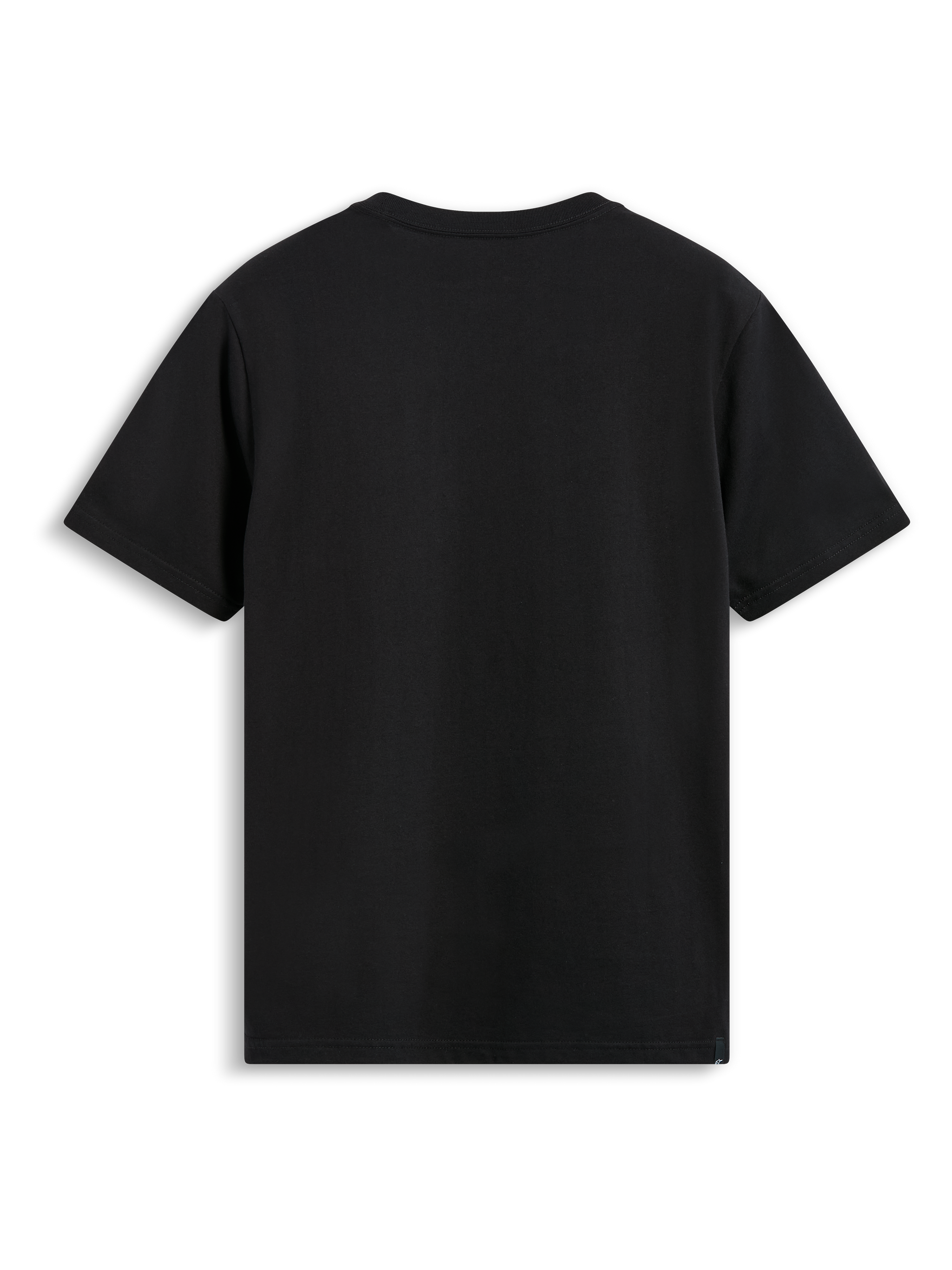 Alpinestars Tech Boot CSF Tee, Short Sleeve T-Shirt, Black, Back View, Plain Design, Casual Motorsport Sportswear