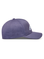 Alpinestars Ageless Snapback Gorro, gorra casual con visera curva y corona estructurada, color morada, logotipo bordado en 3D, tejido de sarga.