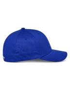 Alpinestars Corp Shift Multi Hat, Blue, Side profile view, Curved bill with structured crown, cotton stretch twill fabric, casual motorsport-inspired headwear