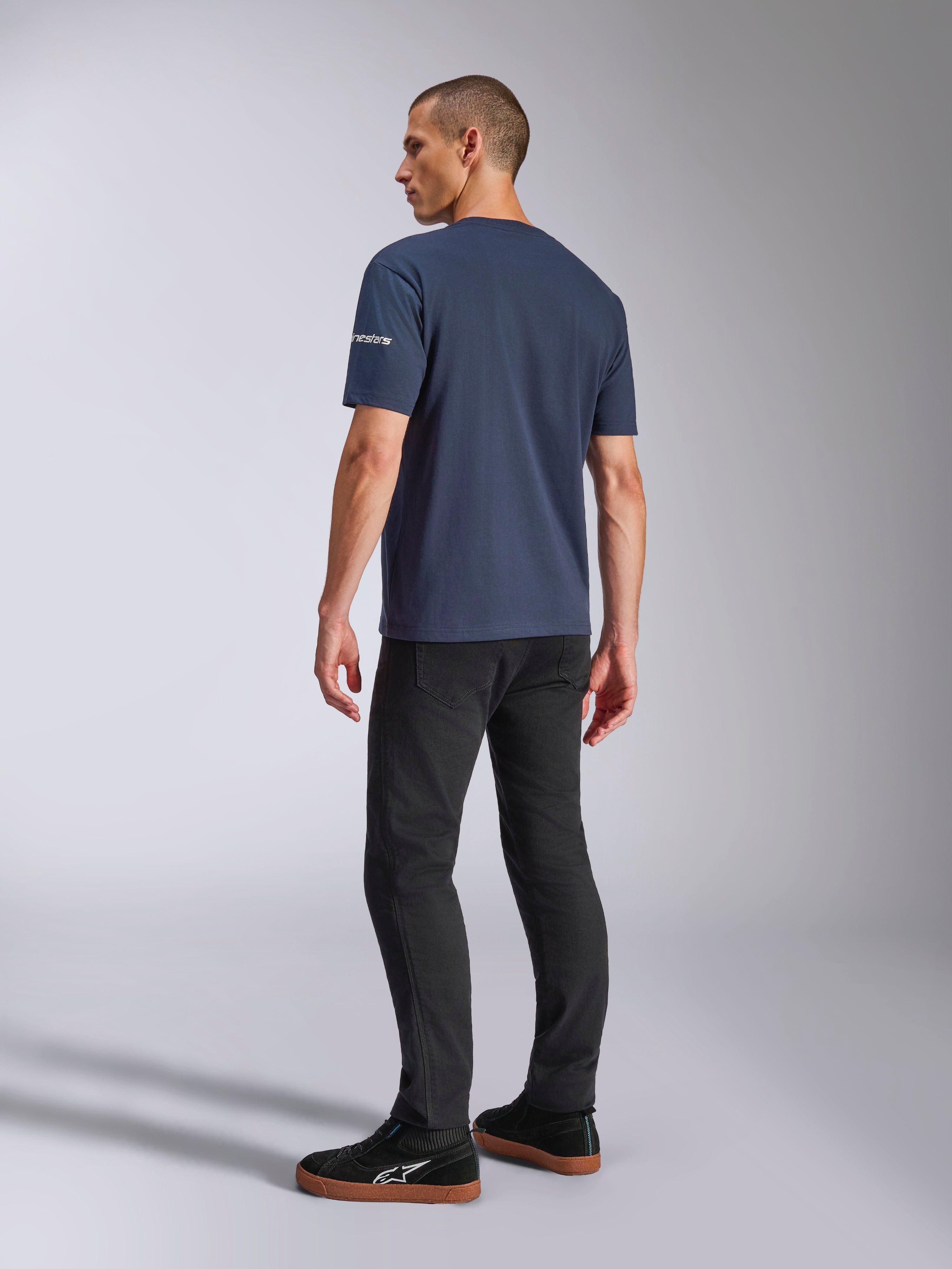 【24AW/国内正規】CP_SS TEE STAR / NAVY Frontal CSF Tee - Blue Sportswear Tee | Alpinestars®